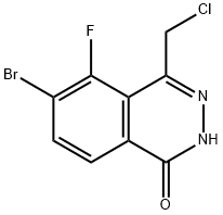 6-溴-4-(氯甲基)-5-氟酞嗪-1(2H)-酮 结构式