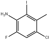 4-氯-6-氟-2-碘-3-甲基苯胺 结构式