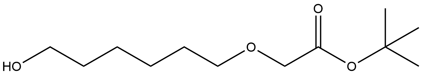 2-((6-羟基己基)氧基)乙酸叔丁酯 结构式