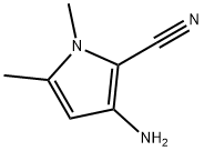 3-氨基-1,5-二甲基1H吡咯-2-腈 结构式