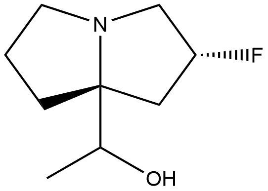 1-((2R,7AR)-2-氟四氢-1H-吡咯嗪-7A(5H)-基)乙-1-醇 结构式