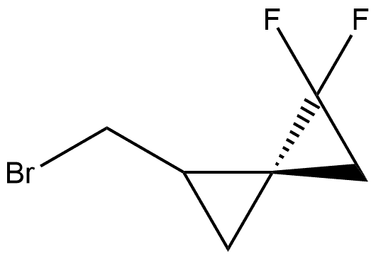 REL-(3R,4S)-4-(溴甲基)-1,1-二氟螺[2.2]戊烷 结构式