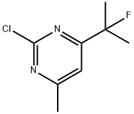 2-氯-4-(2-氟丙烷-2-基)-6-甲基嘧啶 结构式