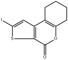 2-碘-6,7,8,9-四氢-4H-噻吩并[2,3-C]铬-4-酮 结构式