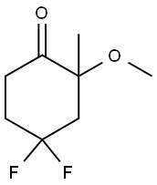 2-乙基-4,4-二氟-2-羟基环己烷-1-酮 结构式