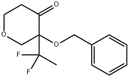 3-(苯氧基)-3-(1,1-二氟乙基)四氢-4H-吡喃-4-酮 结构式