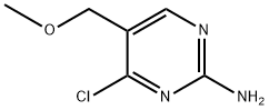 4-氯-5-(甲氧基甲基)嘧啶-2-胺 结构式