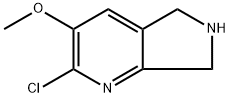 2-氯-3-甲氧基-6,7-二氢-5H-吡咯并[3,4-B]吡啶 结构式