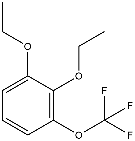 1,2-Diethoxy-3-(trifluoromethoxy)benzene 结构式