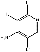 5-溴-2-氟-3-碘吡啶-4-胺 结构式