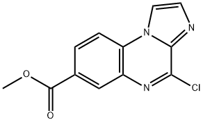 4-氯咪唑并[1,2-A]喹喔啉-7-羧酸甲酯 结构式