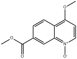 7-Quinolinecarboxylic acid, 4-methoxy-, methyl ester, 1-oxide 结构式