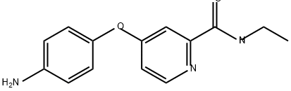 2-Pyridinecarboxamide, 4-(4-aminophenoxy)-N-ethyl- 结构式