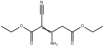 2-Pentenedioic acid, 3-amino-2-cyano-, 1,5-diethyl ester 结构式