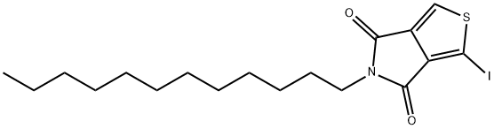 5-十二烷基-1-碘-4H-噻吩并[3,4-C]吡咯-4,6(5H)-二酮 结构式