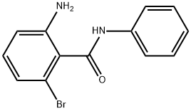 2-氨基-6-溴-N-苯基苯甲酰胺 结构式