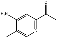 1-(4-氨基-5-甲基吡啶-2-基)乙酮 结构式