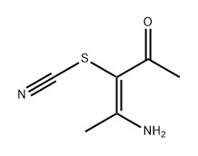 Thiocyanic acid, (1E)-1-acetyl-2-amino-1-propen-1-yl ester 结构式