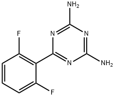 2,4-DIAMINO-6-(2,6-DIFLUOROPHENYL)-1,3,& 结构式