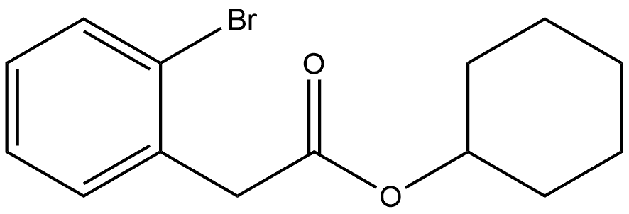 Cyclohexyl 2-bromobenzeneacetate 结构式