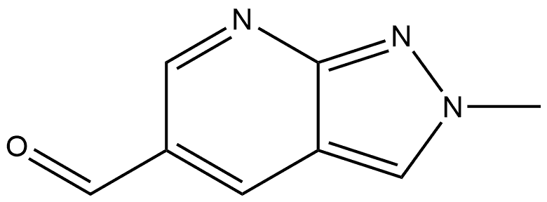 2-甲基-2H-吡唑并[3,4-B]吡啶-5-甲醛 结构式