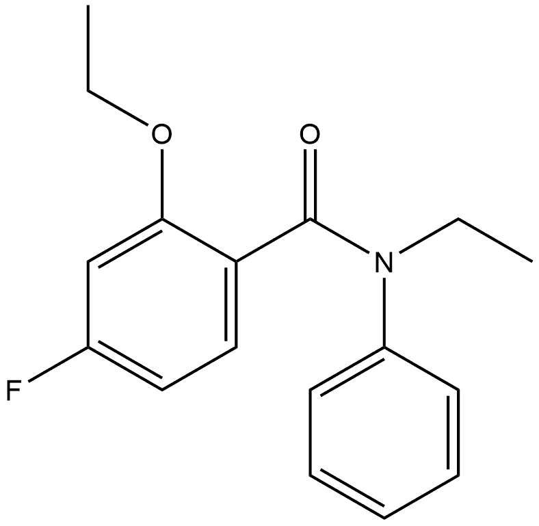 2-Ethoxy-N-ethyl-4-fluoro-N-phenylbenzamide 结构式