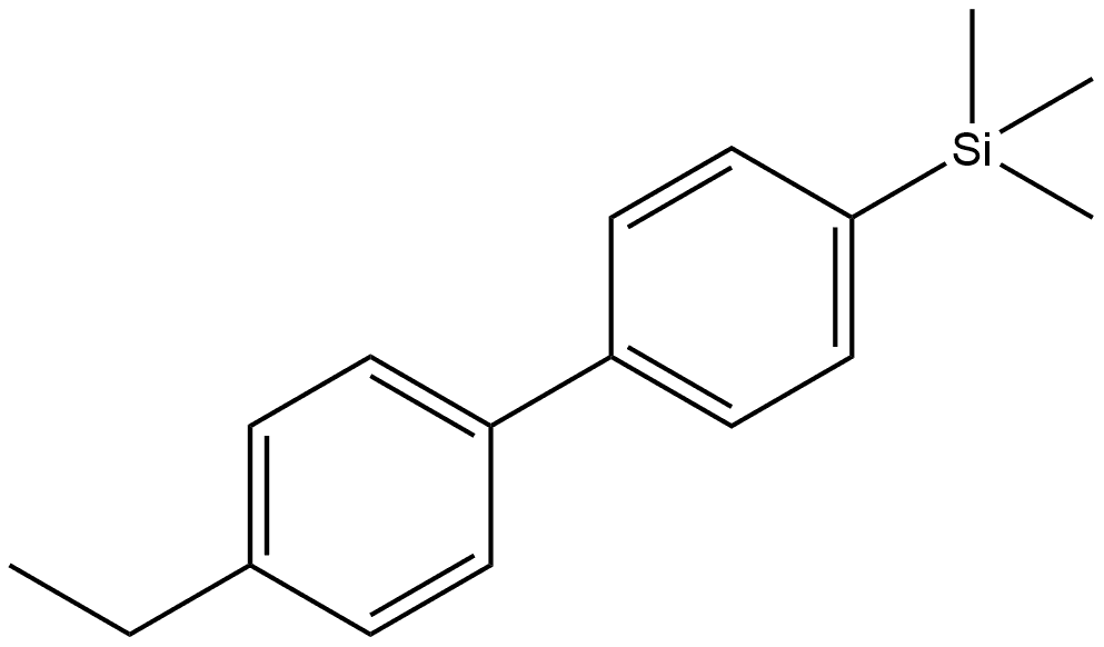 (4'-ethyl-[1,1'-biphenyl]-4-yl)trimethylsilane 结构式