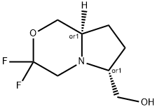 REL-((6R,8AR)-3,3-二氟六氢-1H-吡咯并[2,1-C][1,4]噁嗪-6-基)甲醇 结构式