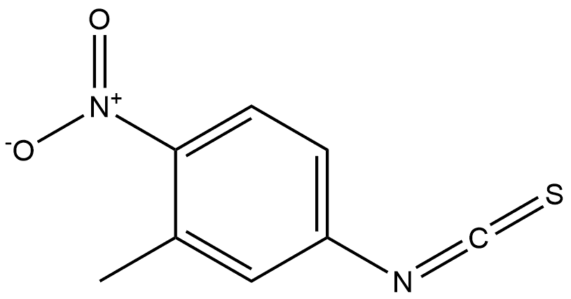 3-甲基-4-硝基苯基异硫氰酸酯 结构式