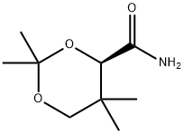 (R)-2,2,5,5-四甲基-1,3-二噁烷-4-甲酰胺 结构式