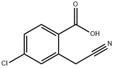 4-氯-2-(氰甲基)苯甲酸 结构式