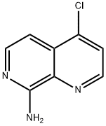 4-氯-1,7-萘吡啶-8-胺 结构式