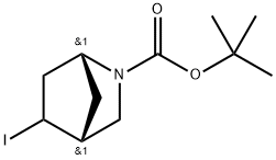 (1R,4R)-5-碘-2-氮杂双环[2.2.1]庚烷-2-羧酸叔丁酯 结构式