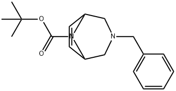 1,1-Dimethylethyl 3-(phenylmethyl)-3,8-diazabicyclo[3.2.1]oct-6-ene-8-carboxylate 结构式