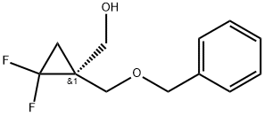 (R)-(1-((苄氧基)甲基)-2,2-二氟环丙基)甲醇 结构式