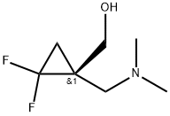 (R)-(1-((二甲氨基)甲基)-2,2-二氟环丙基)甲醇 结构式