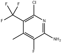 6-氯-3-氟-4-甲基-5-(三氟甲基)吡啶-2-胺 结构式