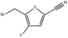 5-(溴甲基)-4-氟噻吩-2-腈 结构式