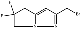 2-(溴甲基)-5,5-二氟-5,6-二氢-4H-吡咯并[1,2-B]吡唑 结构式