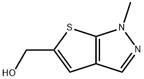 (1-甲基-1H-噻吩并[2,3-C]吡唑-5-基)甲醇 结构式