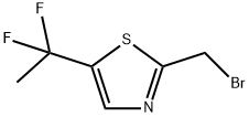 2-(溴甲基)-5-(1,1-二氟乙基)噻唑 结构式