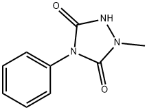 1,2,4-Triazolidine-3,5-dione, 1-methyl-4-phenyl- 结构式