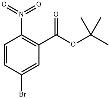 5-溴-2-硝基苯甲酸叔丁酯 结构式