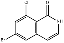 6-溴-8-氯异喹啉-1(2H)-酮 结构式