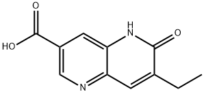 7-乙基-6-氧代-5,6-二氢-1,5-萘吡啶-3-羧酸 结构式