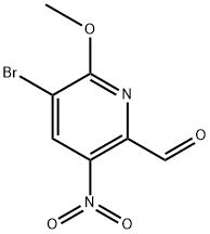 5-溴-6-甲氧基-3-硝基吡啶甲醛 结构式