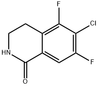 6-氯-5,7-二氟-3,4-二氢异喹啉-1(2H)-酮 结构式