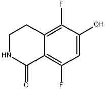 5,8-二氟-6-羟基-3,4-二氢异喹啉-1(2H)-酮 结构式