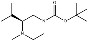 1-Piperazinecarboxylic acid, 4-methyl-3-(1-methylethyl)-, 1,1-dimethylethyl ester, (3S)- 结构式