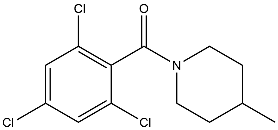 (4-Methyl-1-piperidinyl)(2,4,6-trichlorophenyl)methanone 结构式